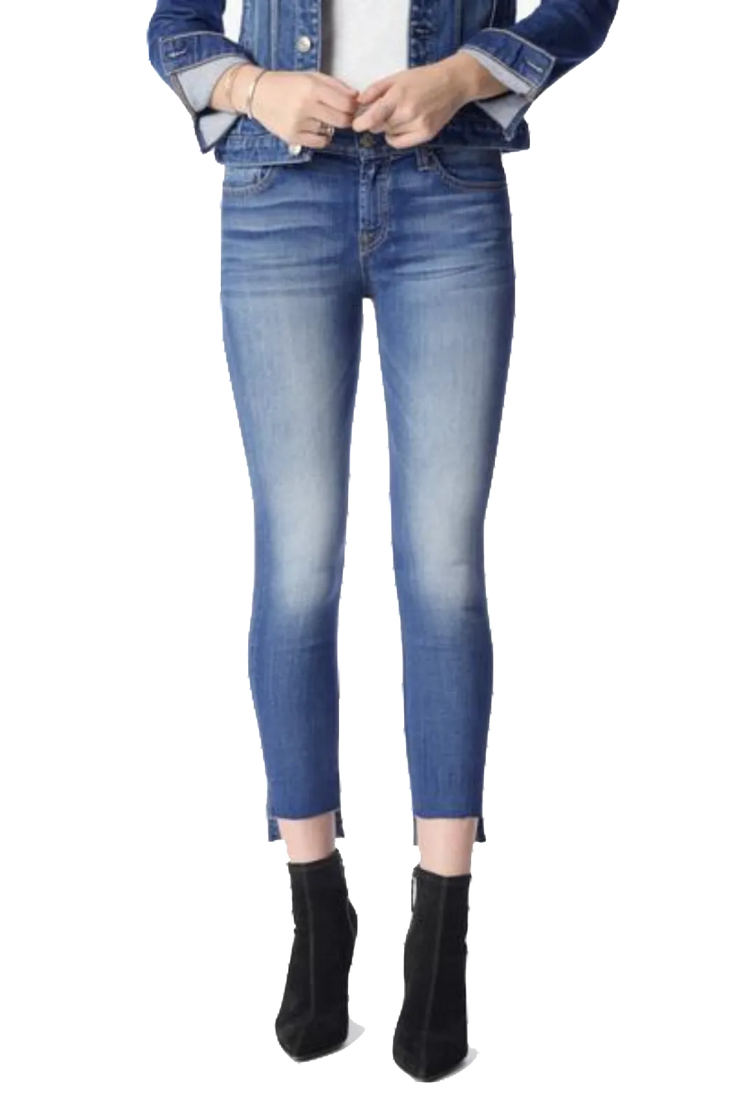 7 FOR ALL MANKIND Skinny Jean with Step Hem