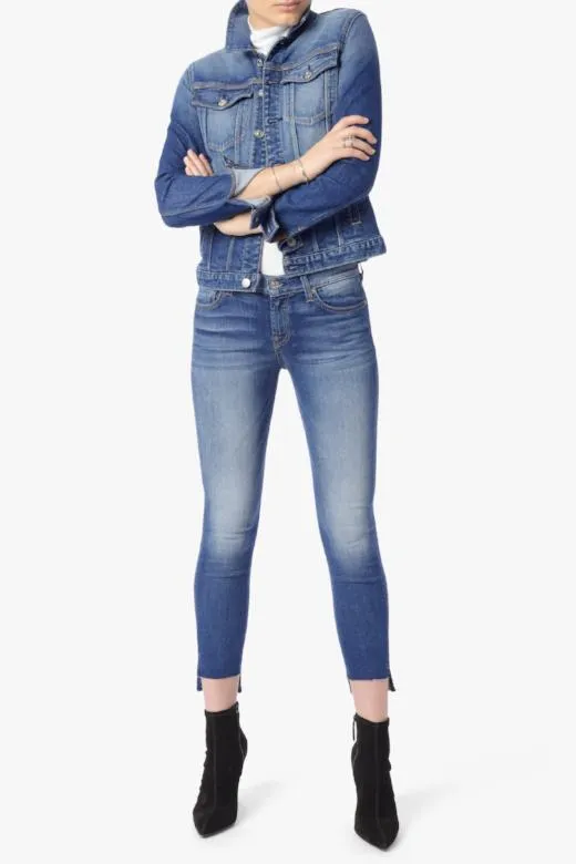 7 FOR ALL MANKIND Skinny Jean with Step Hem