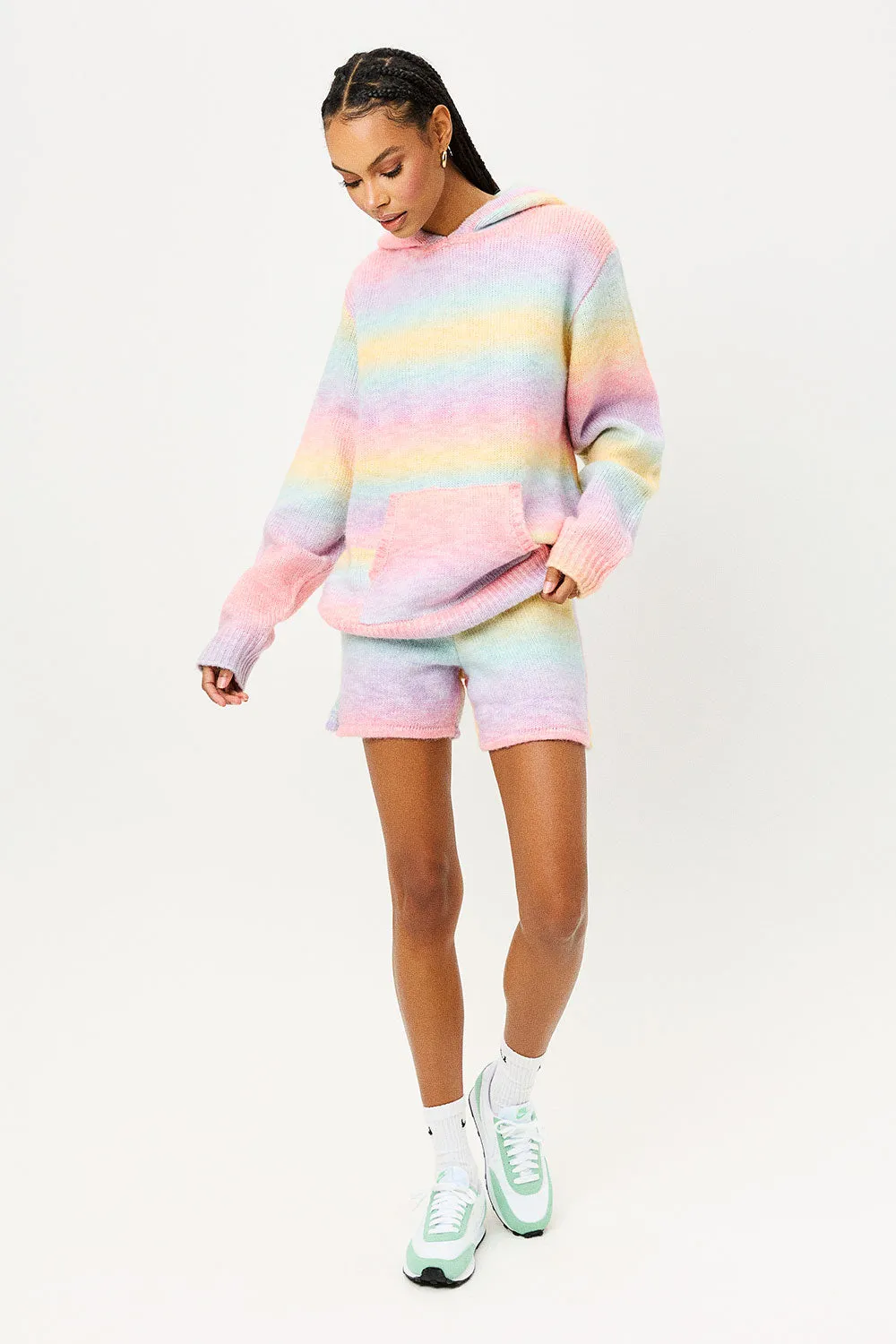 Aiden Knit Sweatshirt - Cotton Candy