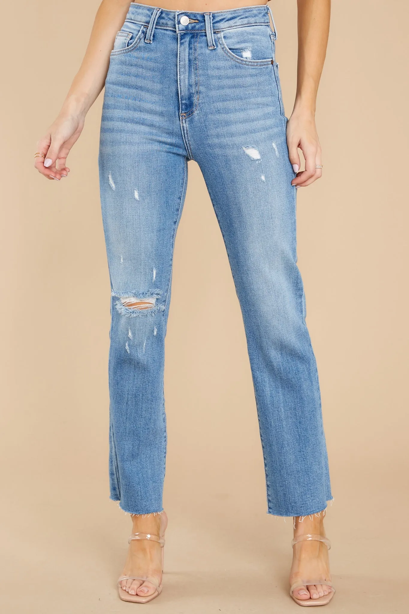 Break The Rules Light Wash Wide Leg Jeans