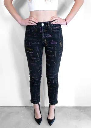 Chanel 2022 logo print Jeans