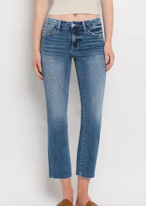 FINAL SALE - Vervet Midrise Slim Straight Jeans