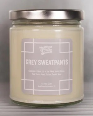 Grey Sweatpants Candle