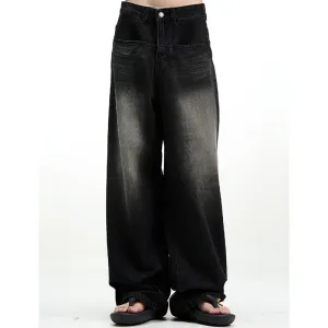 Harajuku Y2K Black Baggy Denim Trousers