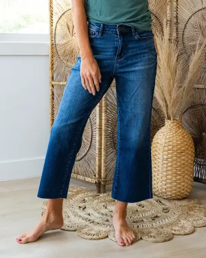 Judy Blue Patricia Non Distressed Cropped Wide Leg Jeans