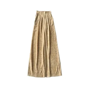 Pre Order:  Silk Pleated Wide Leg Pants