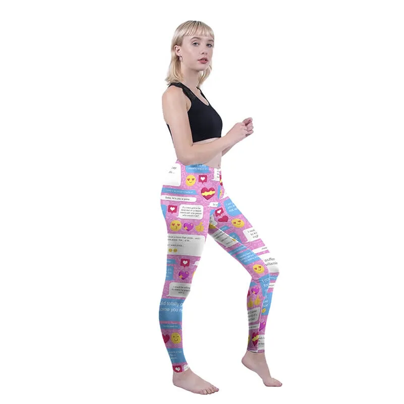 Regular Leggings (8-12 UK Size) - Flirty Messenger