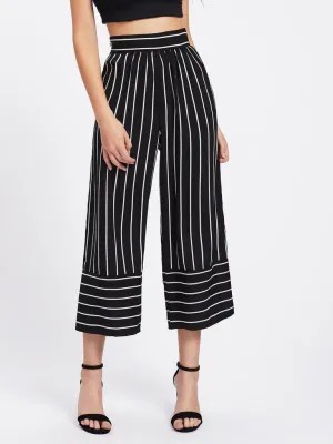 Striped Wide Leg Pants